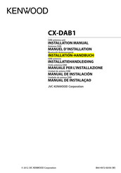 Kenwood CX-DAB1 Installations-Handbuch