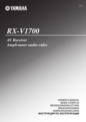 Yamaha RXV-1700 Bedienungsanleitung