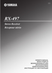 Yamaha RX-497 Bedienungsanleitung