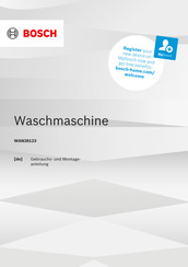 Bosch WAN28123 Gebrauchs- Und Montageanleitung