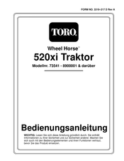 Toro Wheel Horse 520xi Bedienungsanleitung