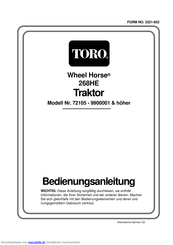 Toro Wheel Horse 268HE 72105 Bedienungsanleitung