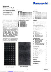 Panasonic HIT-H245E01 Installationshandbuch