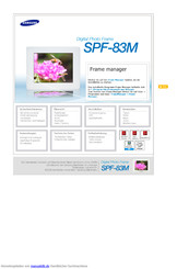 Samsung SPF-83M Handbuch