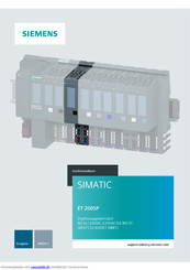Siemens SIMATIC ET 200SP Gerätehandbuch