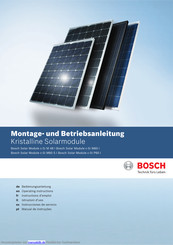 Bosch c-Si P60 Montage- Und Betriebsanleitung