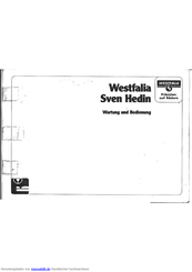 Westfalia Sven Hedin Bedienungs- Und Wartungsanweisung