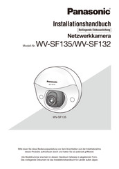 Panasonic WV-SF135 Installationshandbuch