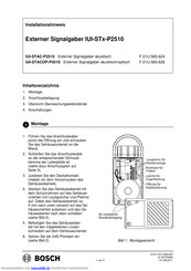 Bosch IUI-STACOP-P2510 Installationshinweise