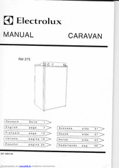 Electrolux CARAVAN Gebrauchs- Und Einbauanweisung