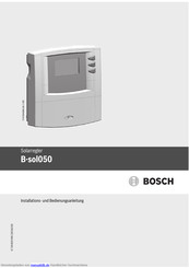 Bosch B-sol050 Installations- Und Bedienungsanleitung
