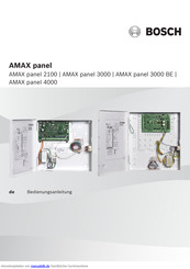 Bosch AMAX panel 3000 Bedienungsanleitung