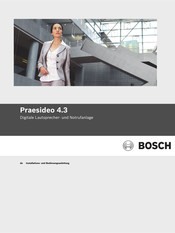 Bosch Praesideo 4.3 Bedienungsanleitung