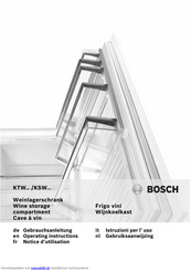 Bosch KTW series Gebrauchsanleitung