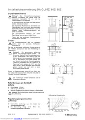 Electrolux DA GL 60Z Handbuch