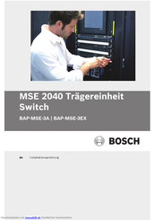 Bosch MSE 2040 BAP-MSE-3EX Installationsanleitung