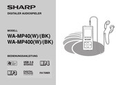 Sharp WA-MP40W Bedienungsanleitung