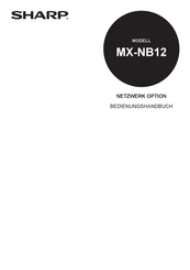 Sharp MX-NB12 Bedienungsanleitung