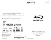 Sony BDP-S570 Bedienungsanleitung