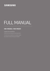 Samsung HW-MS551 Handbuch