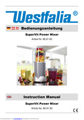 Westfalia SuperVit Power Mixer Bedienungsanleitung