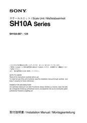 Sony SH10A-007 Montageanleitung