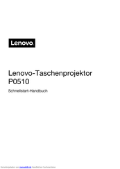Lenovo P0510 Schnellstart Handbuch