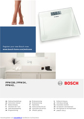 Bosch PPW 330 Serie Gebrauchsanleitung
