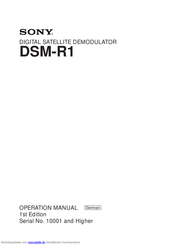 Sony DSM-R1 Bedienungsanleitung