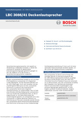 Bosch LBC 3086/41 Handbuch