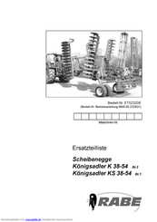RABE Königsadler K 38-54 Br.2 Ersatzteilliste