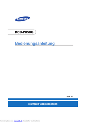 Samsung DCB-P850G Bedienungsanleitung