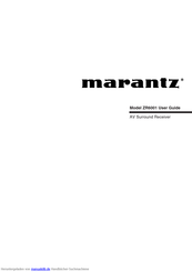 Marantz AV Surround Receiver ZR6001 User Guide Handbuch