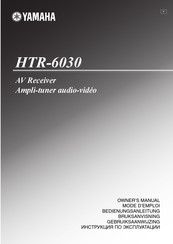 Yamaha Ampli-tuner audio-vidéo HTR-6030 Bedienungsanleitung
