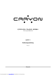 Crayon Audio CIA-1 Bedienungsanleitung
