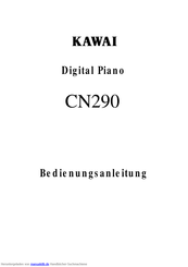 Kawai CN290 Bedienungsanleitung