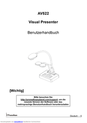promethean AV522 Benutzerhandbuch