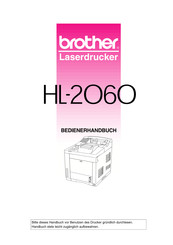 Brother HL-2060 Bedienerhandbuch