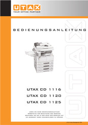 Utax CD 1125 Bedienungsanleitung