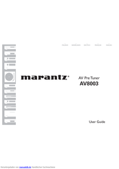 Marantz AV8003 Bedienungsanleitung