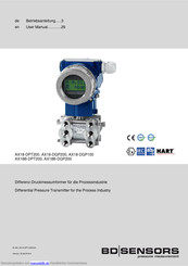 BD Sensors AX18B-DGP200 Betriebsanleitung