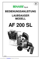 Benassi AF 200 SL Bedienungsanleitung