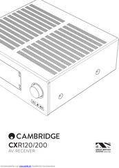CAMBRIDGE CXR120 Bedienungsanleitung