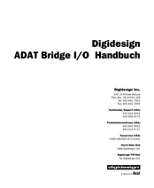 DigiDesign ADAT Bridge I/O Handbuch