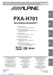 Alpine PXA-H701 Bedienungsanleitung