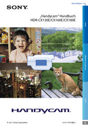 Sony HDR-CX180E Handbuch