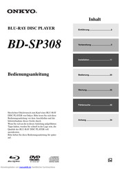 Onkyo BD-SP308 Bedienungsanleitung