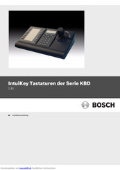 Bosch IntuiKey KBD Installationsanleitung
