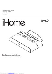 iHome iB969 Bedienungsanleitung