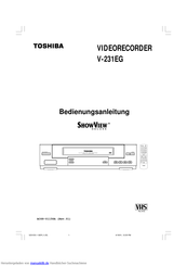 Toshiba V-231EG Bedienungsanleitung